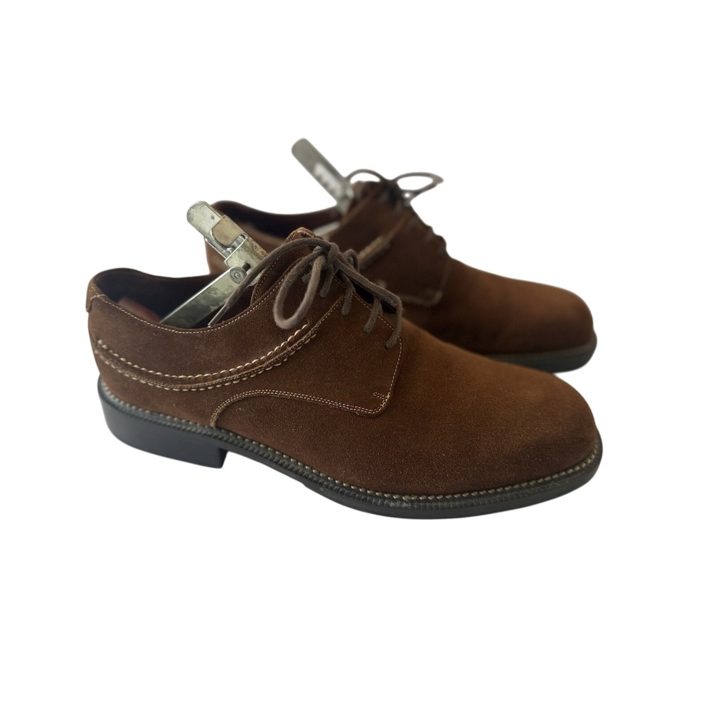 Cole Haan Country Brown Suede Lace Up Oxford Dress Shoe Mens Size 9.5D‎ Vintage